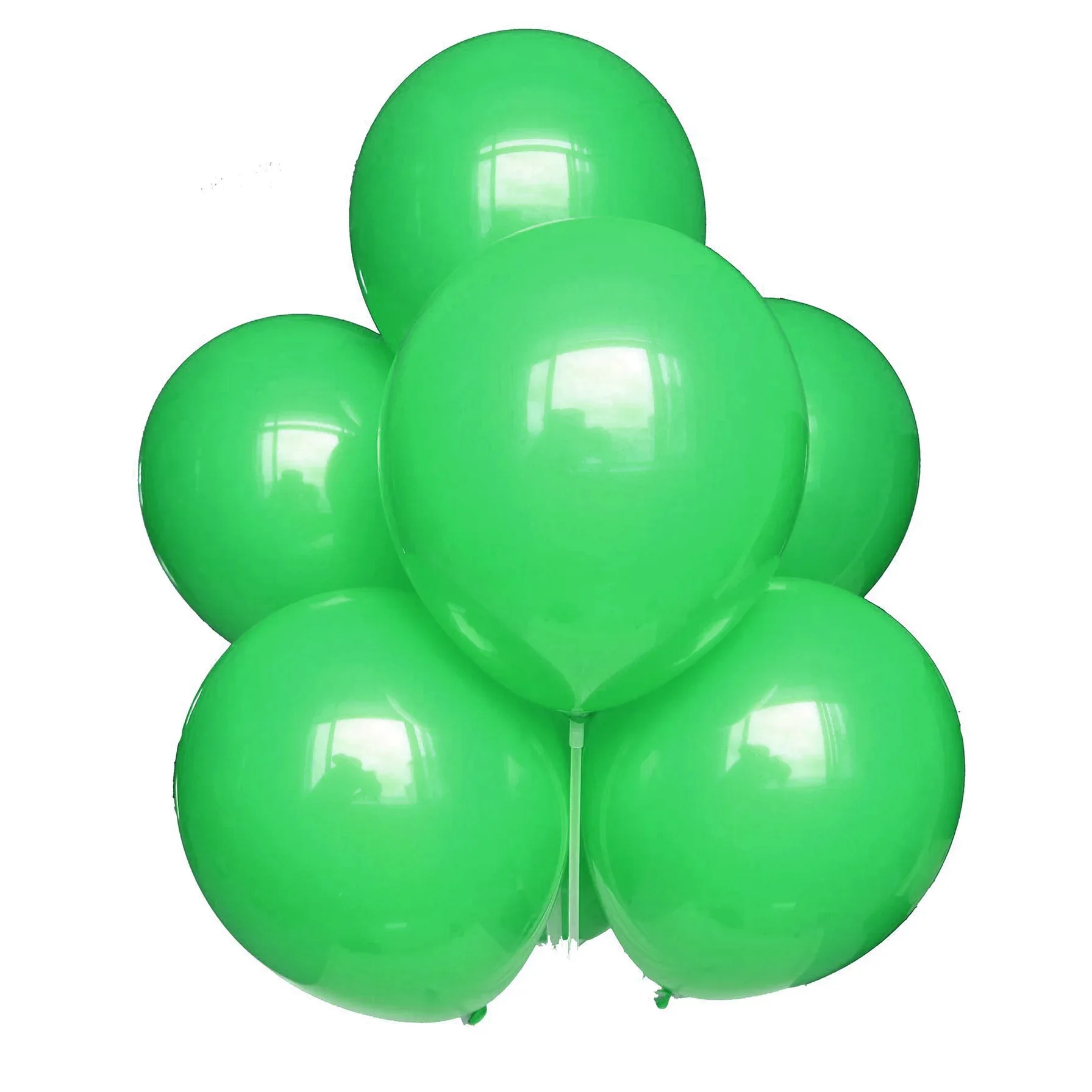 Set 10 baloane latex, Verde, 25 cm